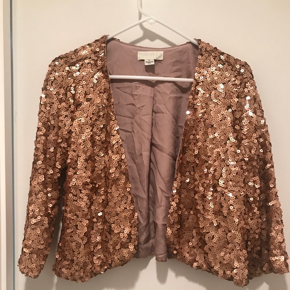 rose gold bolero jacket